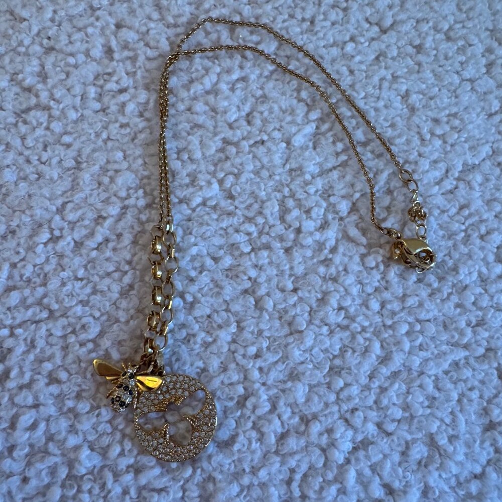 Lisabel Bee White Gold Plating Pendant Swarovski Necklace - Picture 7 of 8